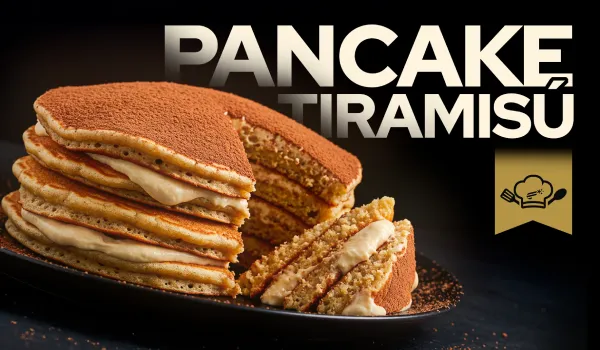 Pancakes de tiramisú con proteína